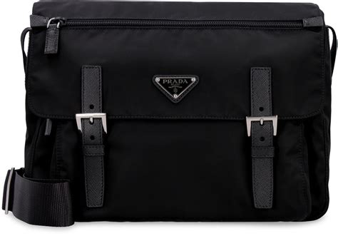 prada zip pocket messenger bag|prada nylon messenger bag.